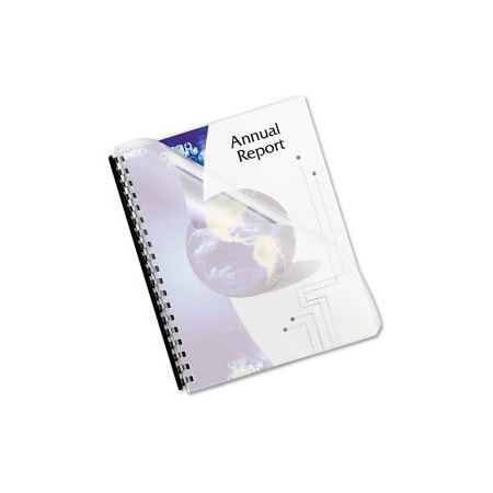 Fellowes FUTURA PRESENTATION BINDING SYSTEM COVERS, 11 X 8-1/2, FROST, 25PK 5224301